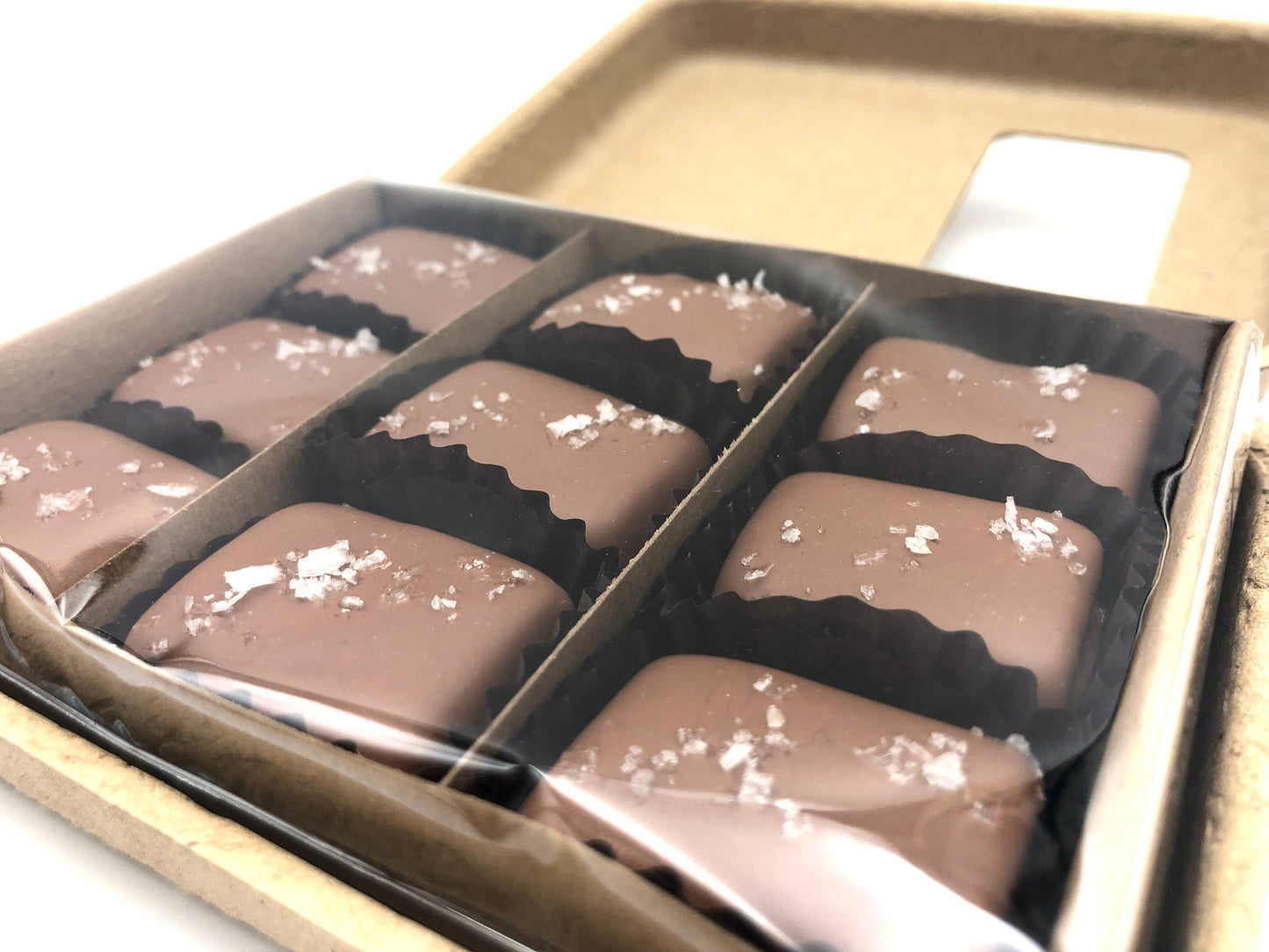 Caramels - Milk Chocolate covered, Salted ( 9 Pieces)