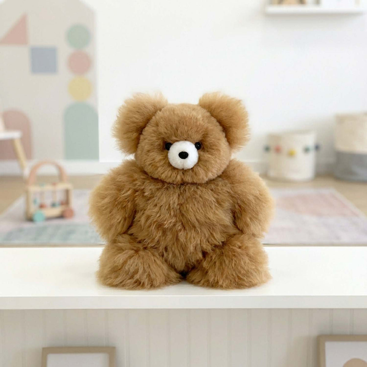 Shupaca Alpaca - 10" Small Alpaca Stuffed Animal - Bear: Caramel