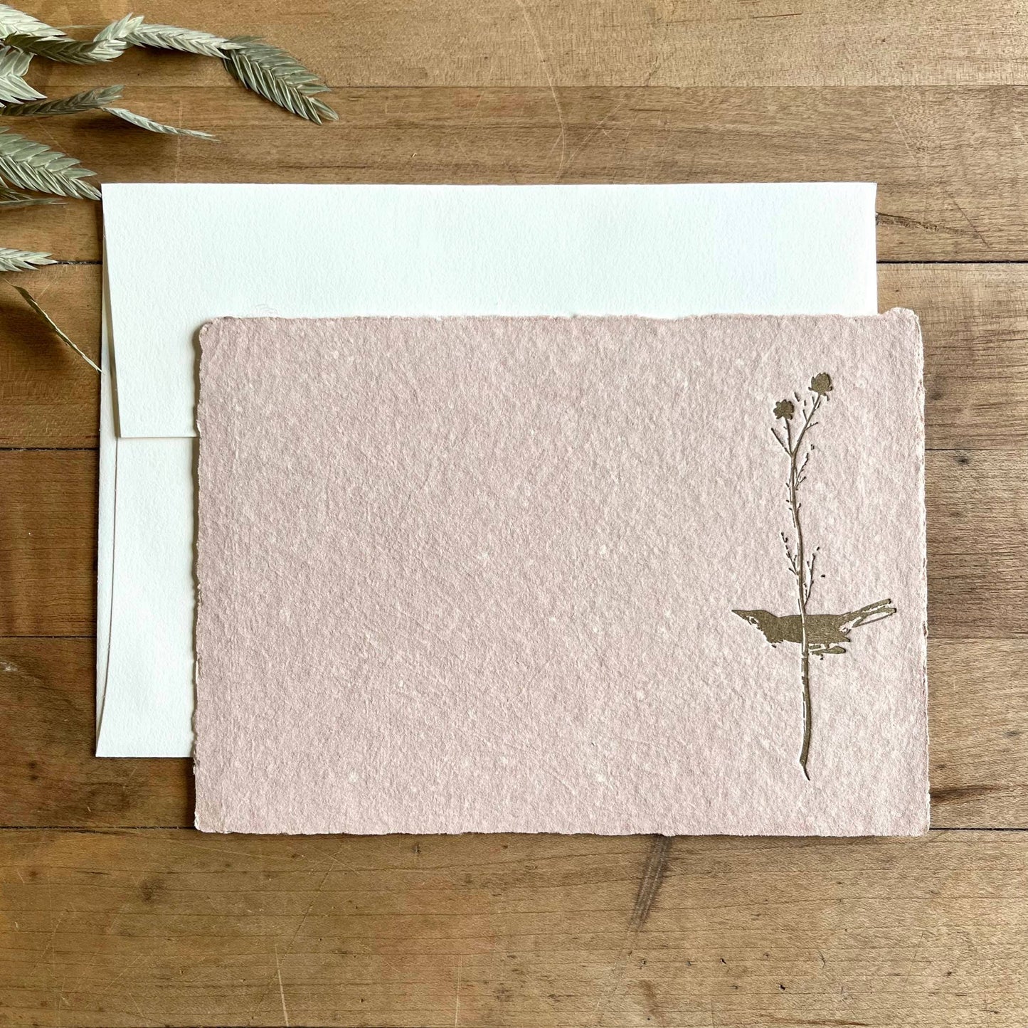 Selby's Flycatcher - Letterpressed Set (Blush Pink)  