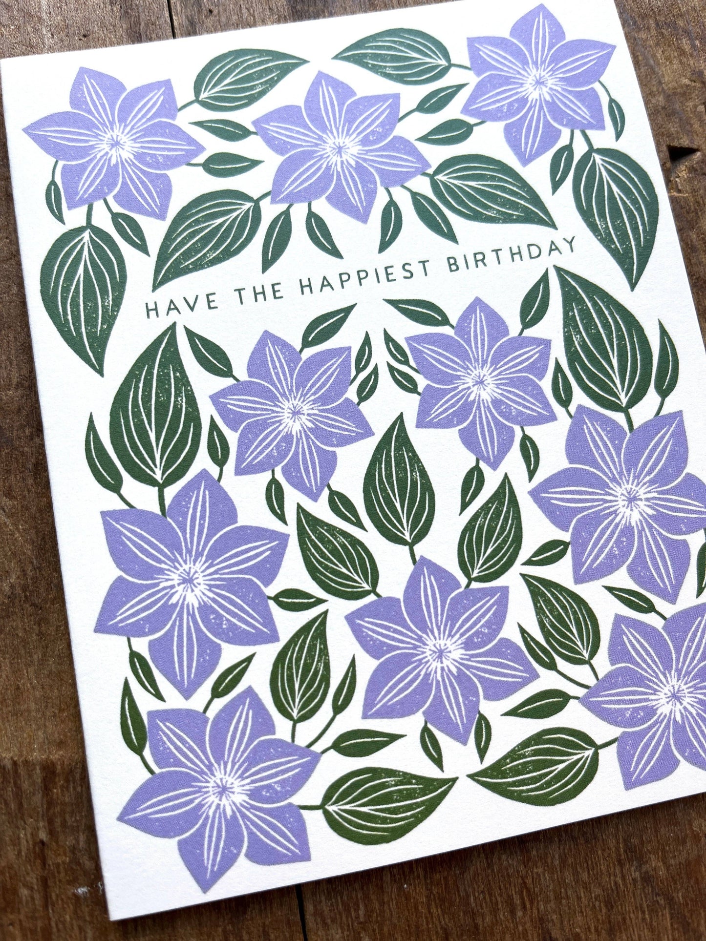 "Have the Happiest Birthday" Greeting Card: Single Card