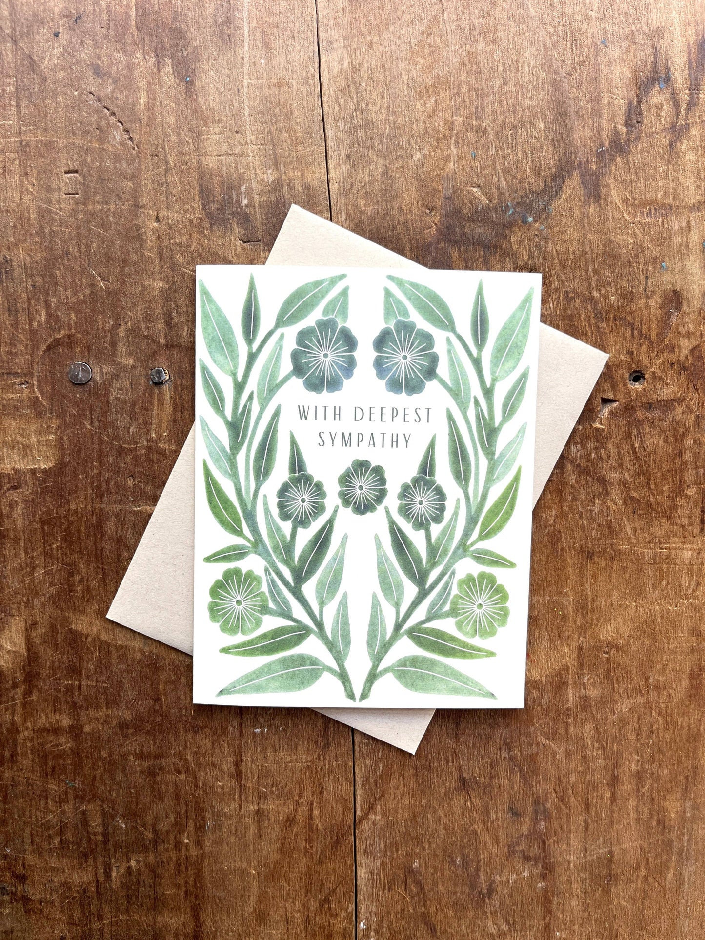 Greeting Card "With Deepest Sympathy,"