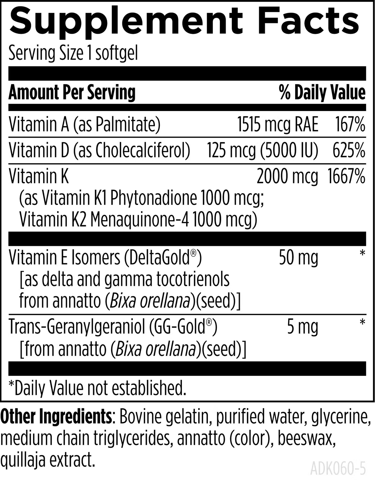 ADK Evail (60 softgels)