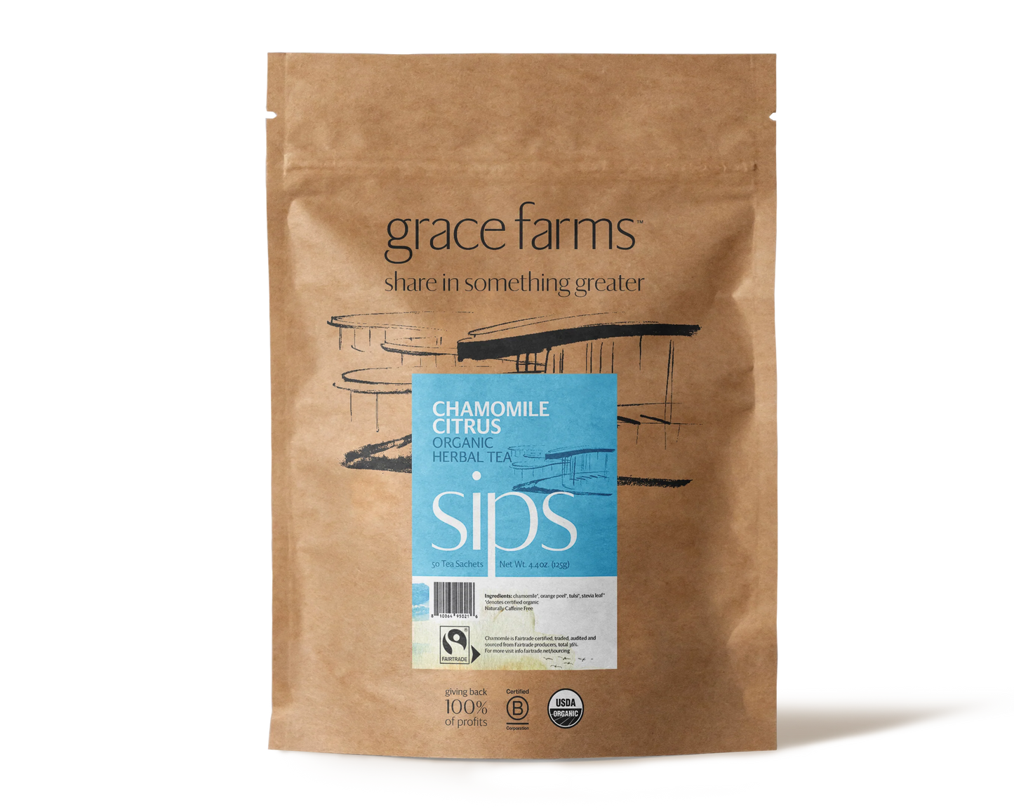 Tea - Chamomile Citrus, Organic (16 tea sachets)
