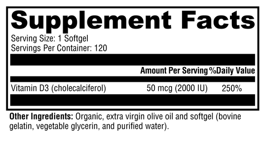 D3 2000 (120 softgels)