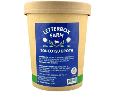 Broth, Tonkotsu (25 oz) - Letterbox Farm