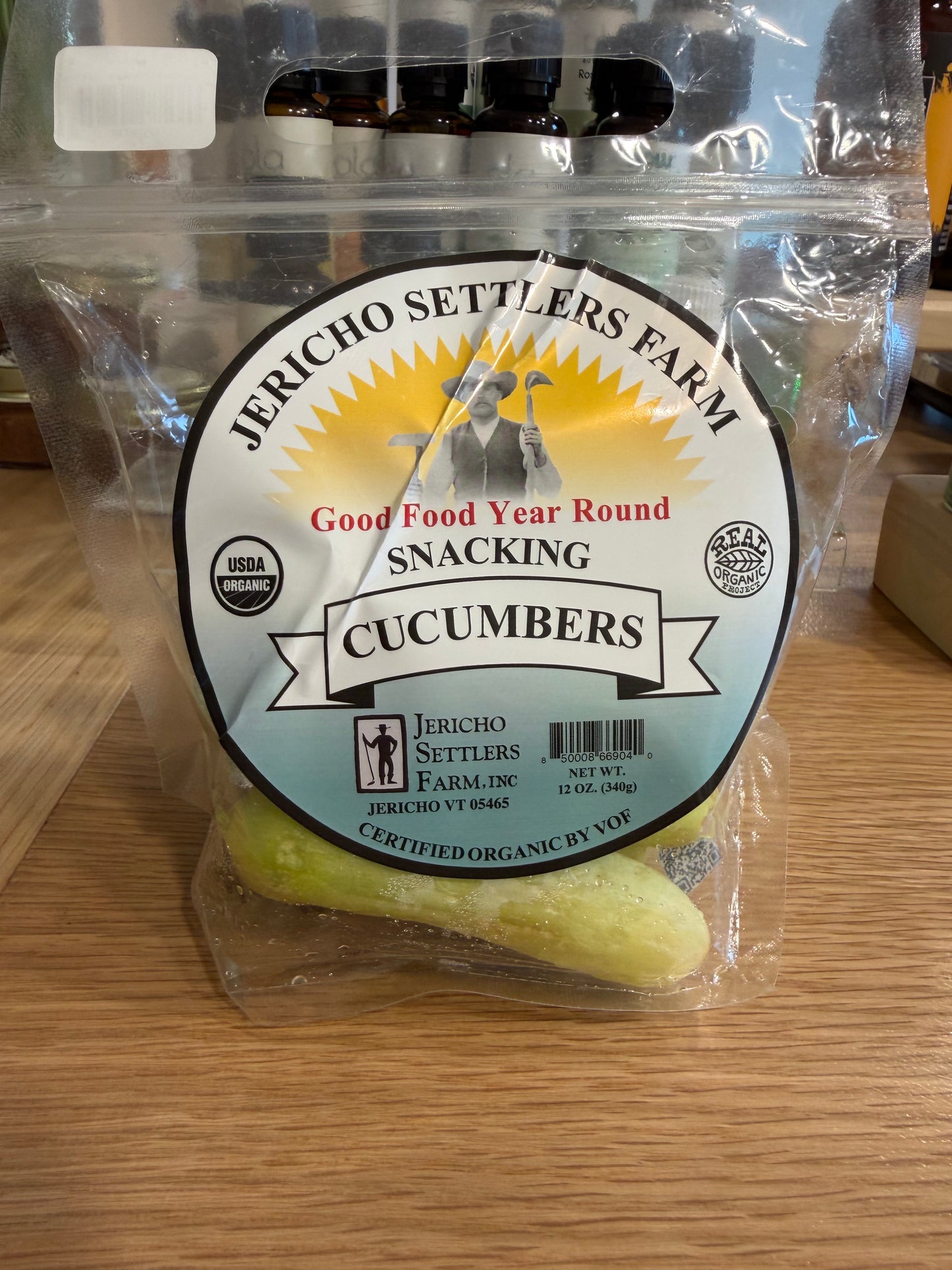 Cucumbers, Snacking Organic ($10/ea) - Jericho Settlers Farm