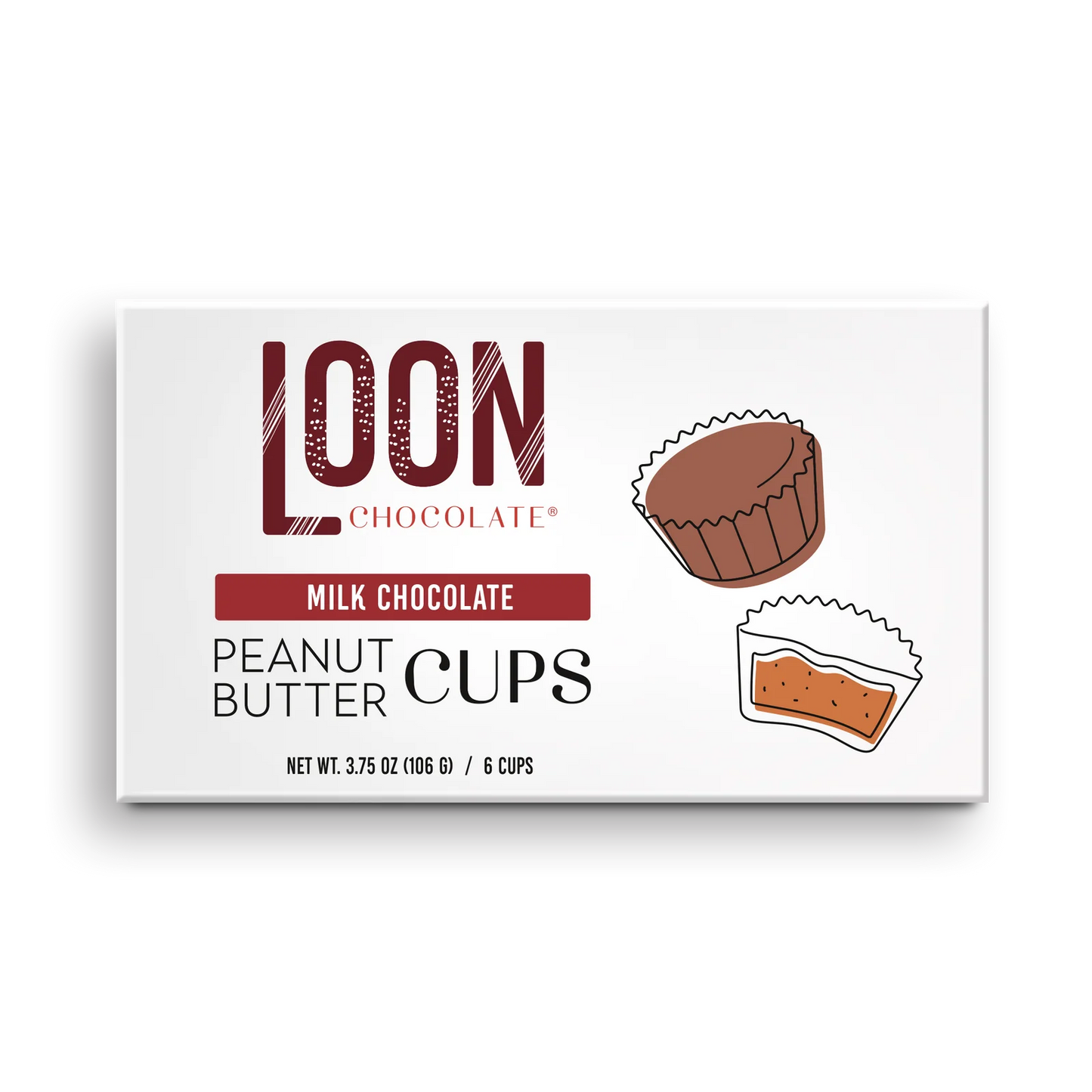 Peanut Butter Cups, Milk Chocolate (6 cups)