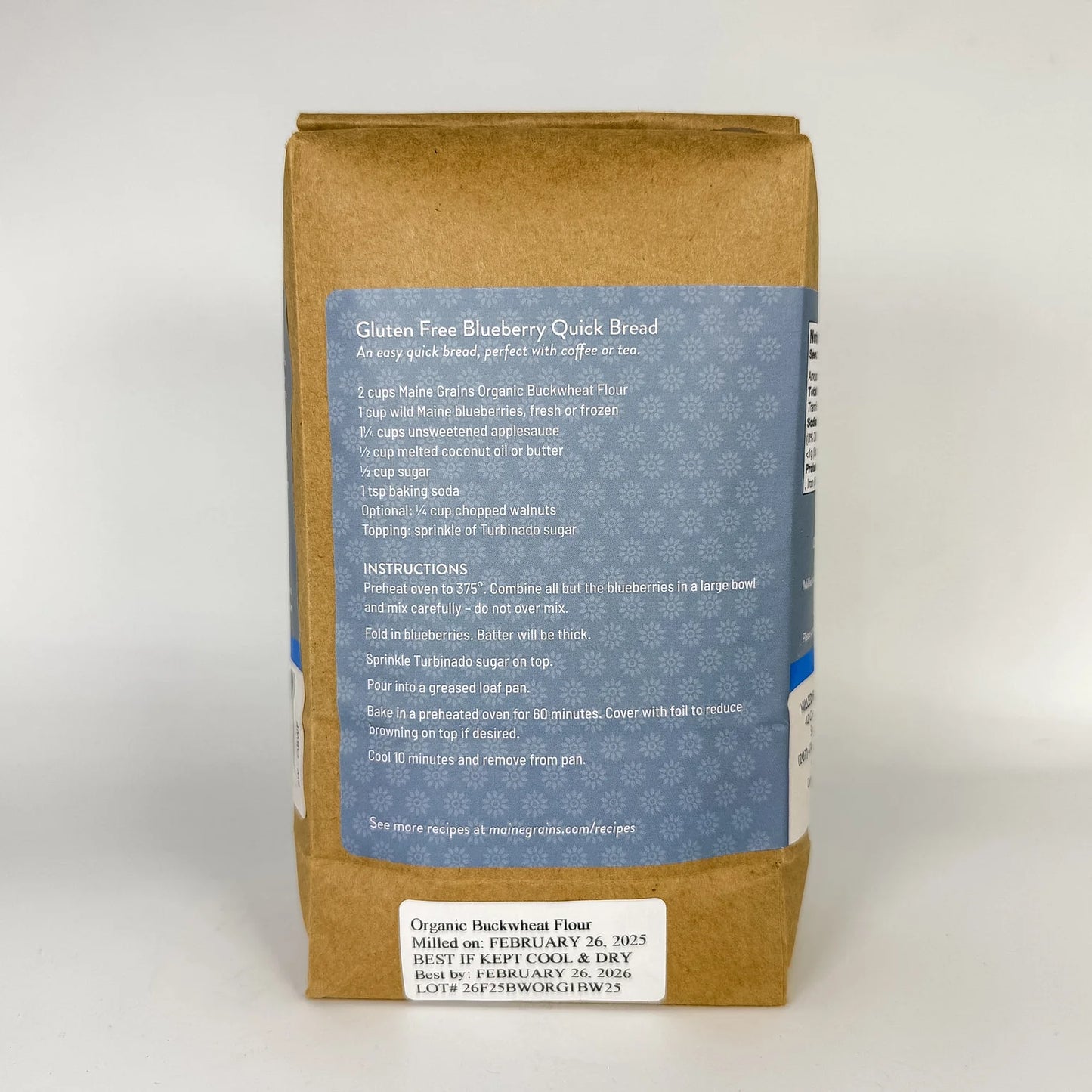 Maine Grains Organic Buckwheat Flour (2.4 lbs)