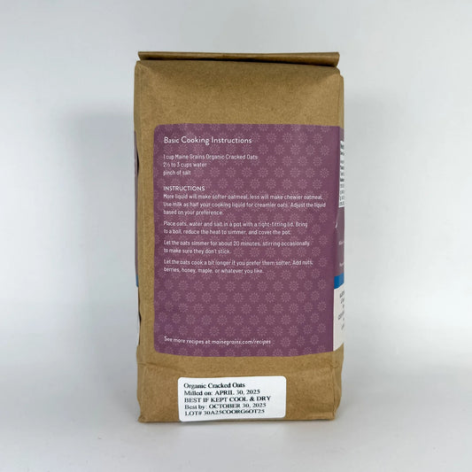 Maine Grains Organic Cracked Oats (2.4 lbs)
