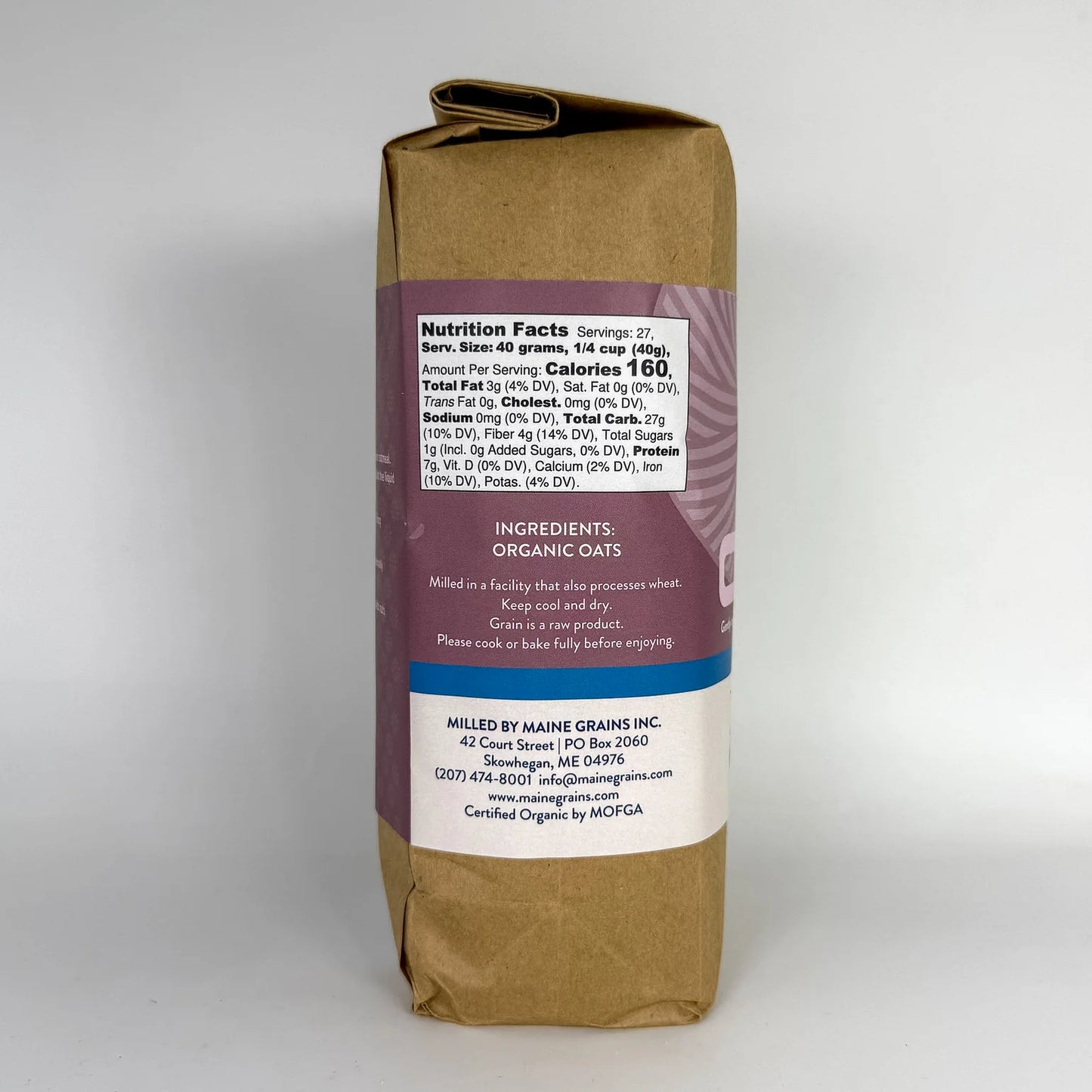 Maine Grains Organic Cracked Oats (2.4 lbs)