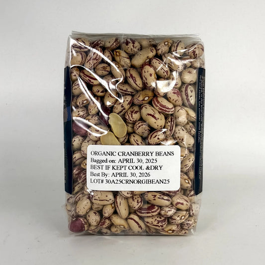 Maine Grains Organic Cranberry Beans (1 lb)