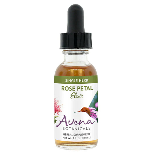 Rose Petal Elixir - Single Herb, Alcohol-Free (2 fl oz)