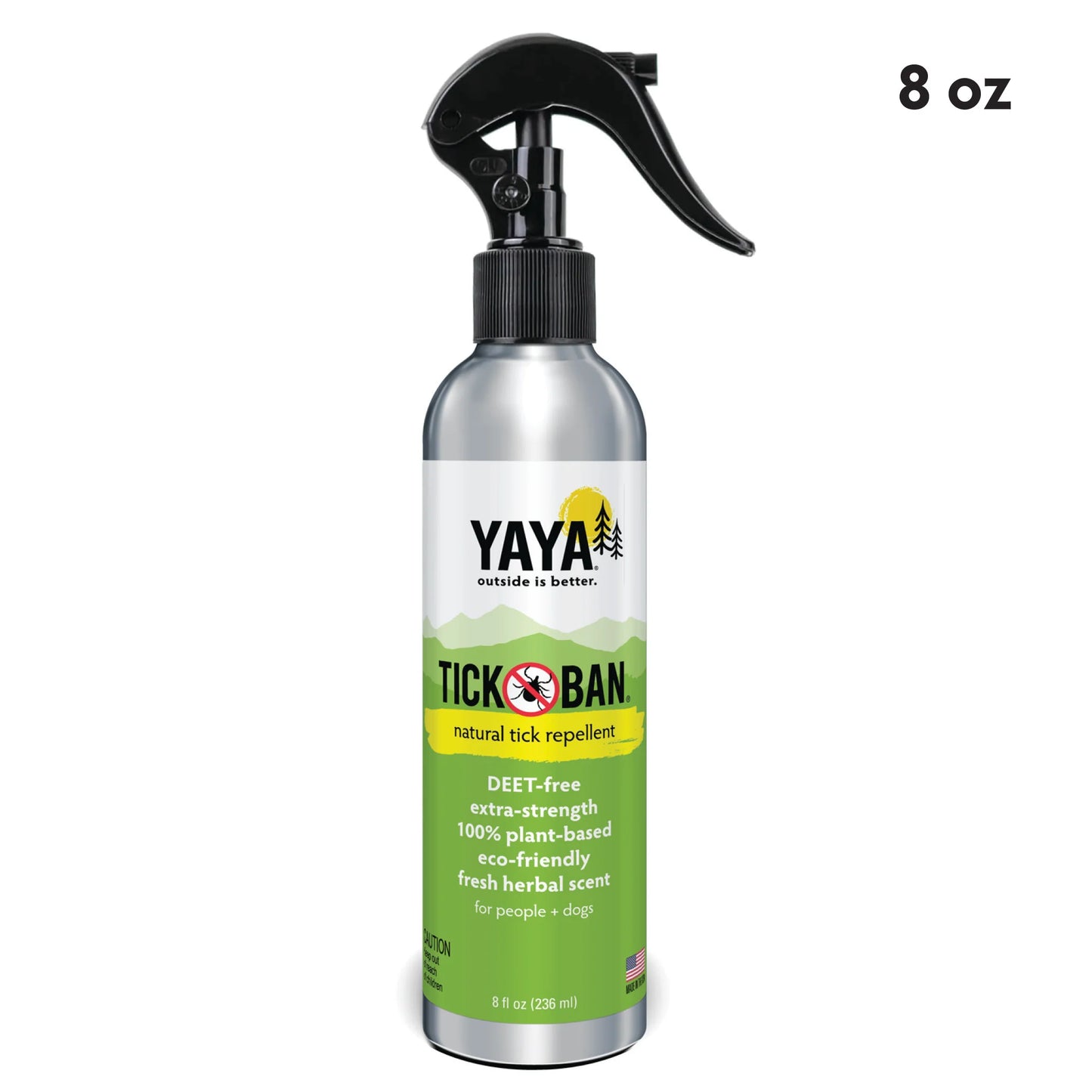 YAYA TICK BAN Natural Tick Repellent Spray (8 oz)