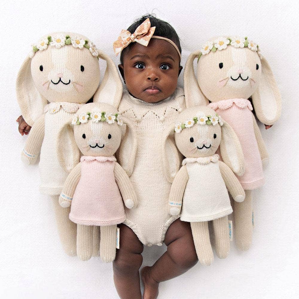 cuddle+kind - Hannah the bunny (blush), gives 10 meals: Little - 13"