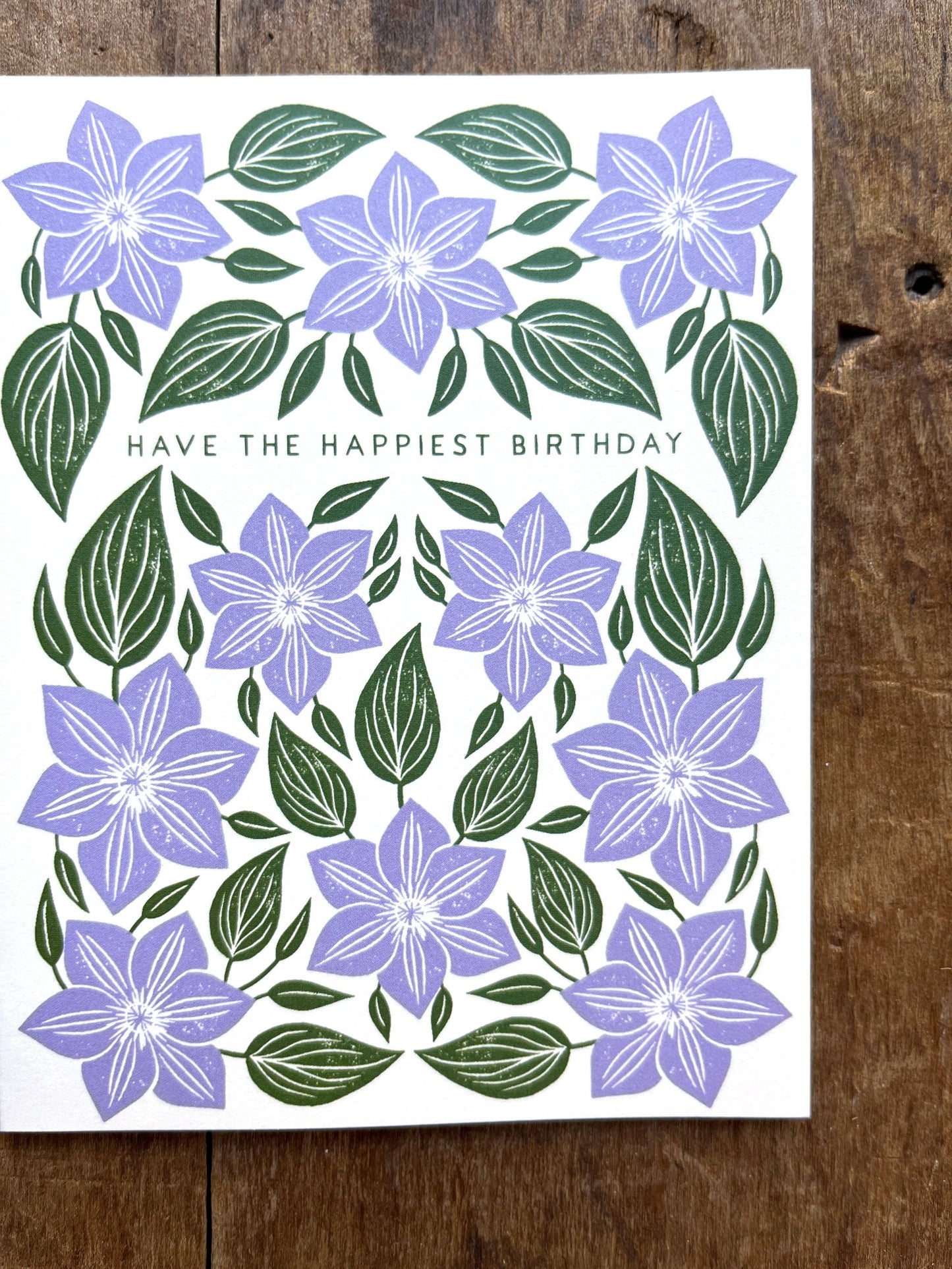 "Have the Happiest Birthday" Greeting Card: Single Card