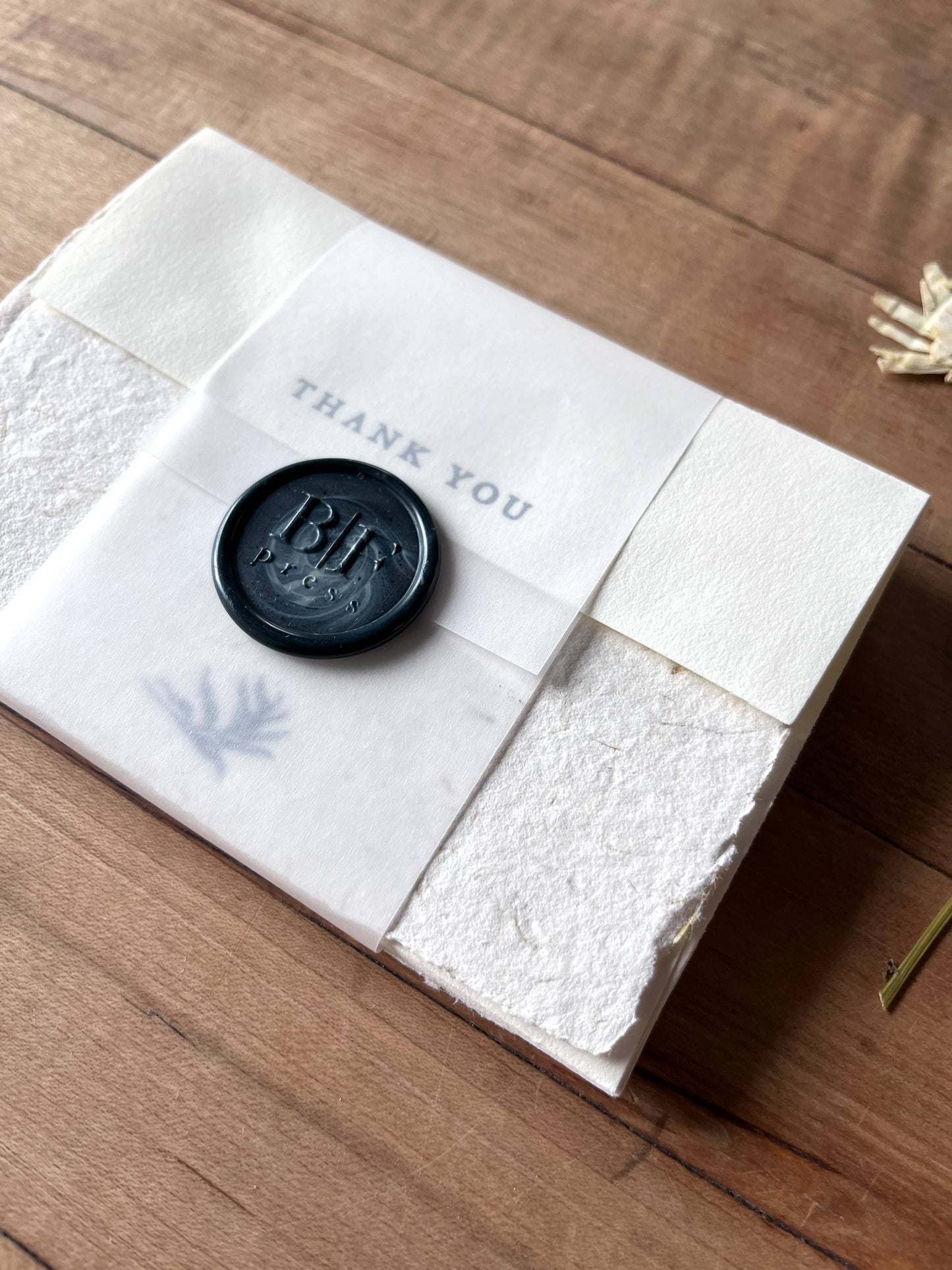 Handmade thank you notecards set of 6