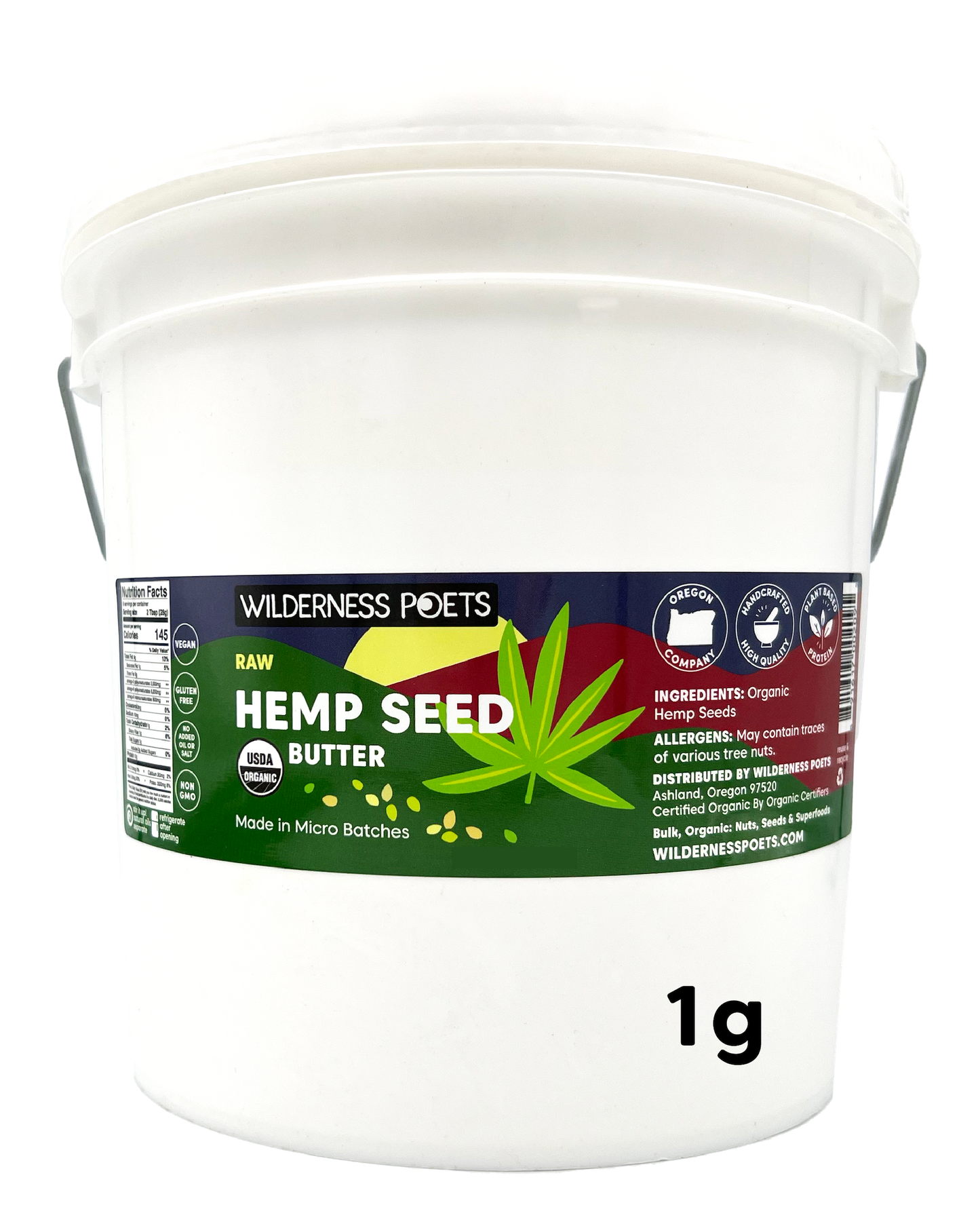 Hemp Seed Butter, Raw - Organic (8 oz)