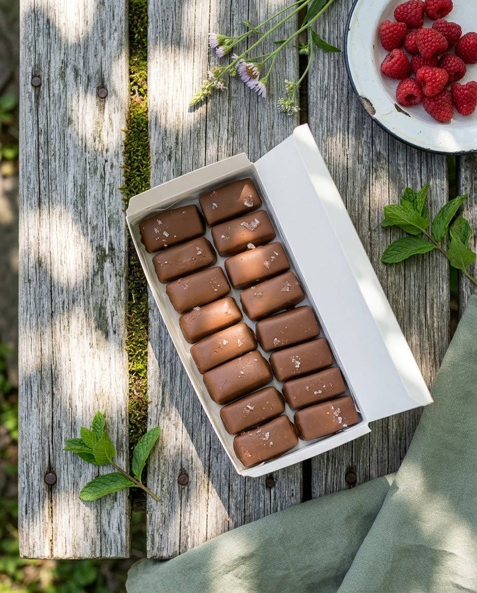 Farmhouse Chocolates - 48-Count Bite-Sized Salted Caramels - MILK