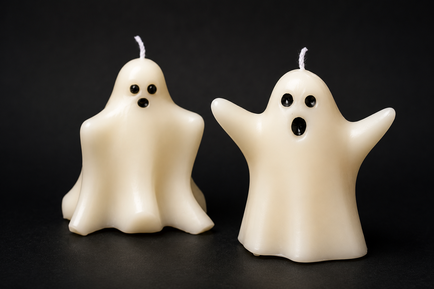 Val Viola Candles & Gifts - Ghost Shaped Soy Wax Pillar Candle | Halloween: 2 / Unscented