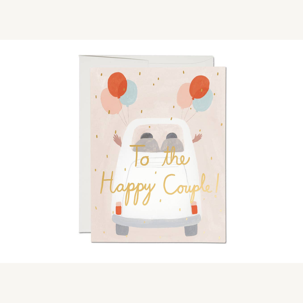 away they go wedding greeting card_1