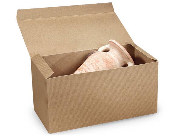 Nashville Wraps - Recycled Brown Kraft Gift Boxes: 50 Pack / 9x9x5"