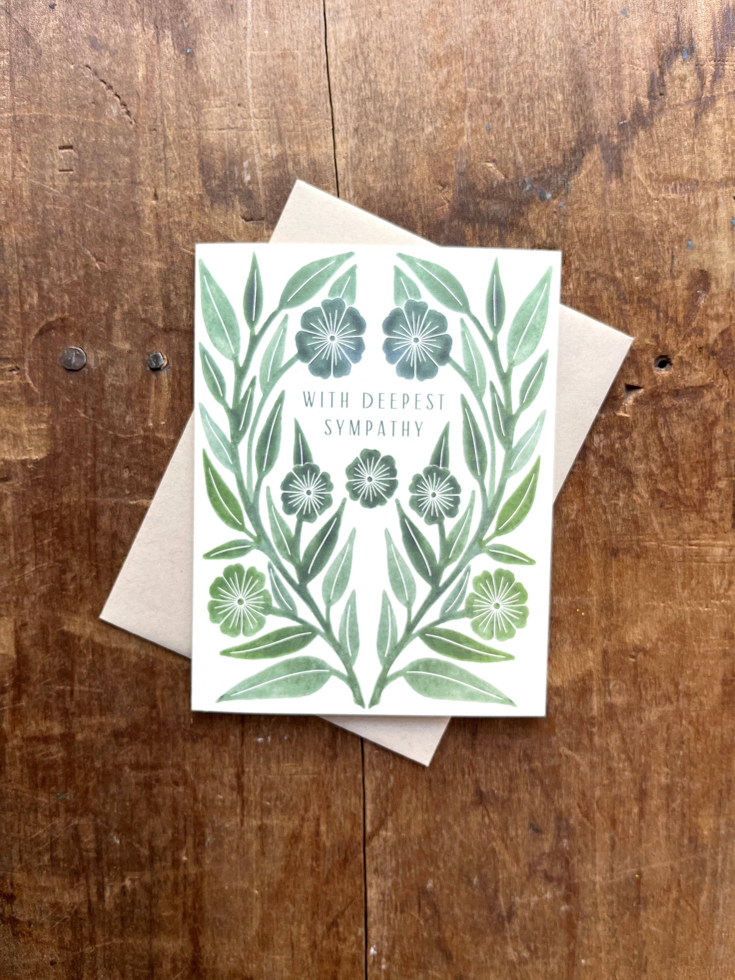 Greeting Card "With Deepest Sympathy,"