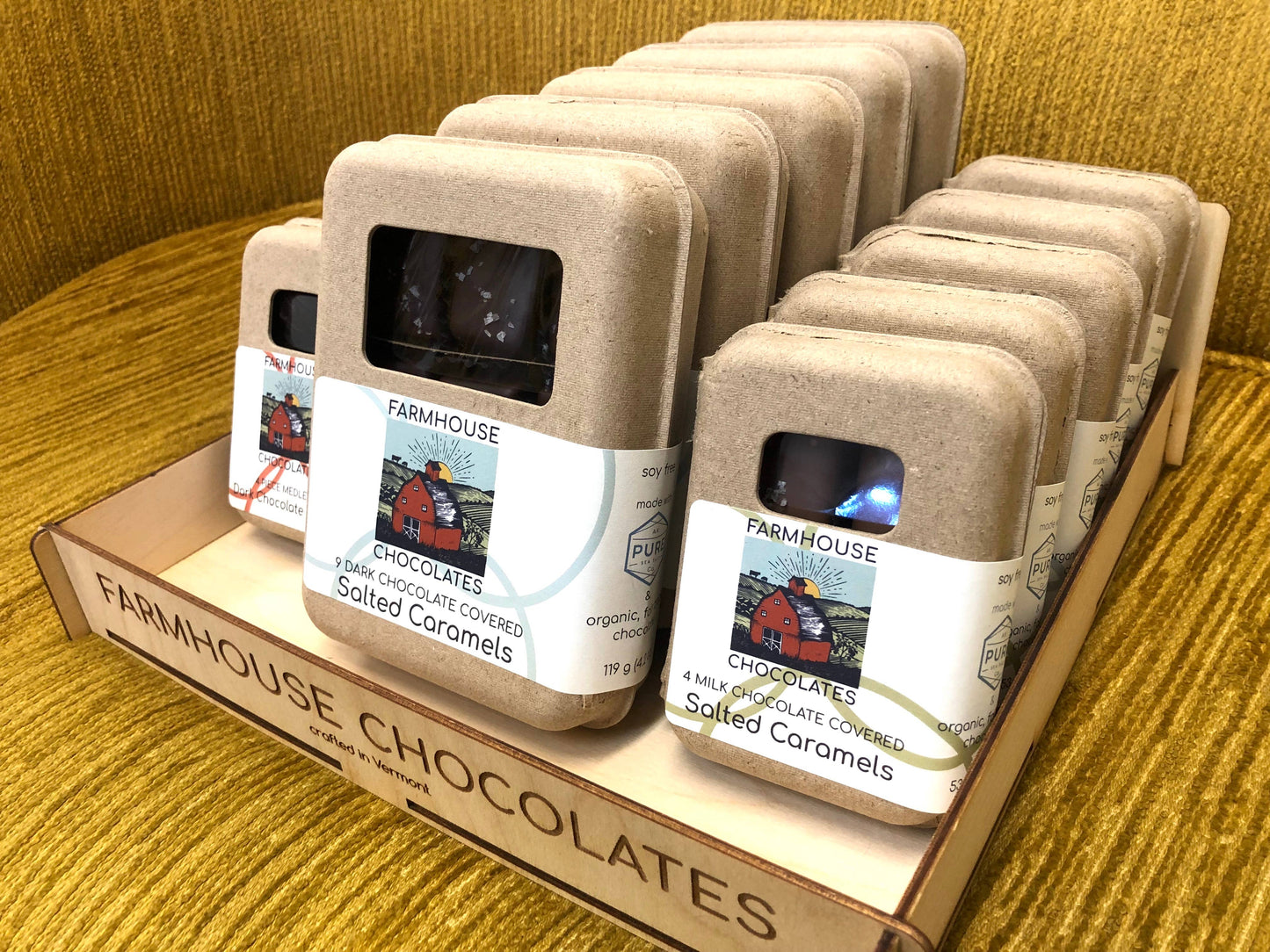 Caramels - Milk Chocolate covered, Salted ( 9 Pieces)