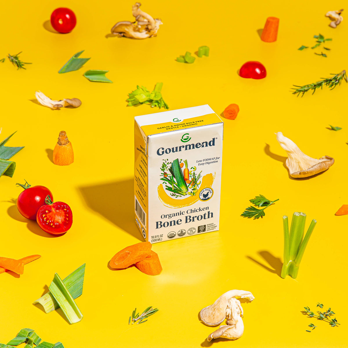 Gourmend Foods - Chicken Bone Broth (Organic, Low FODMAP, Unsalted)