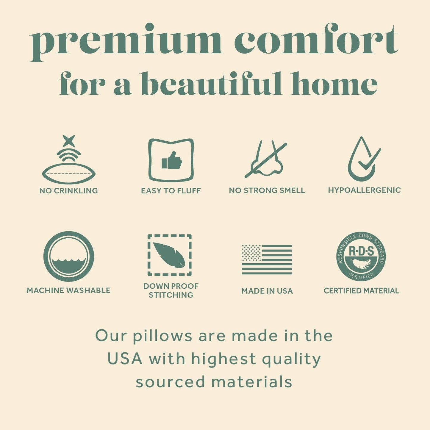 ComfyDown - ComfyDream Bed Pillow 50/50 Down Feather Blend: King