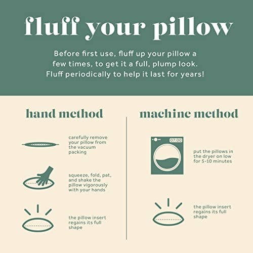 ComfyDown - ComfyDown Decorative Throw Pillow Insert, Premium- Rectangle: 14X20