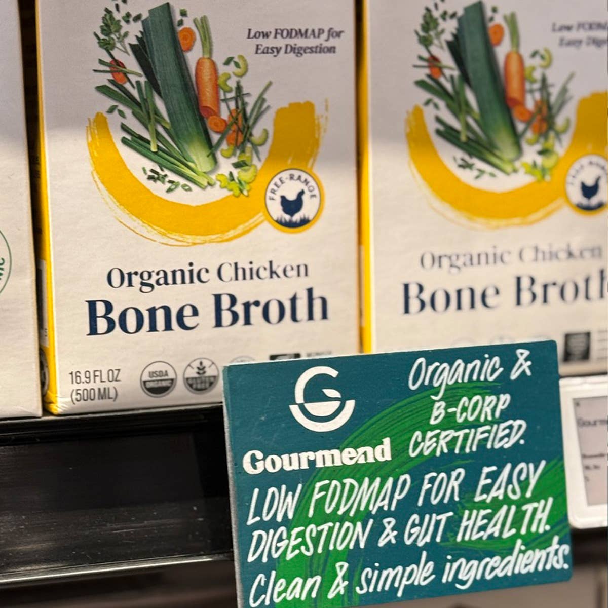 Gourmend Foods - Chicken Bone Broth (Organic, Low FODMAP, Unsalted)