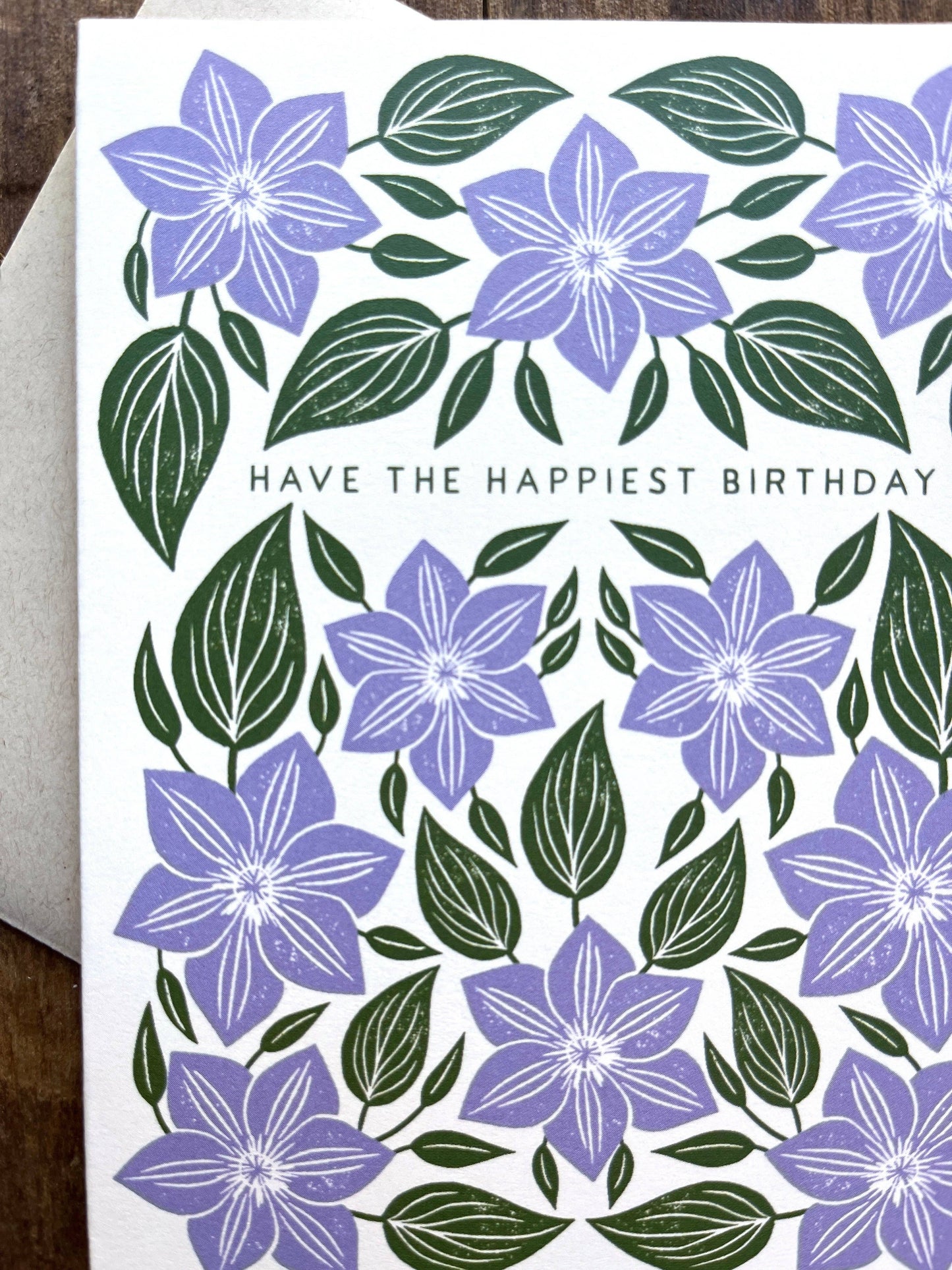"Have the Happiest Birthday" Greeting Card: Single Card