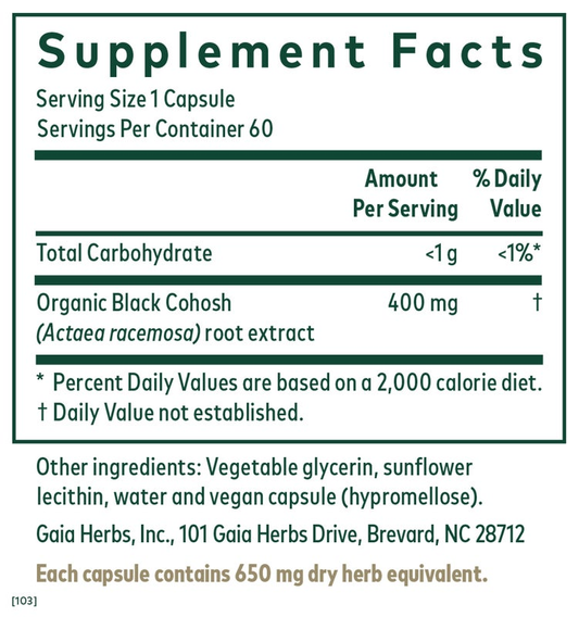 Black Cohosh PRO (60 liquid phyto-caps)