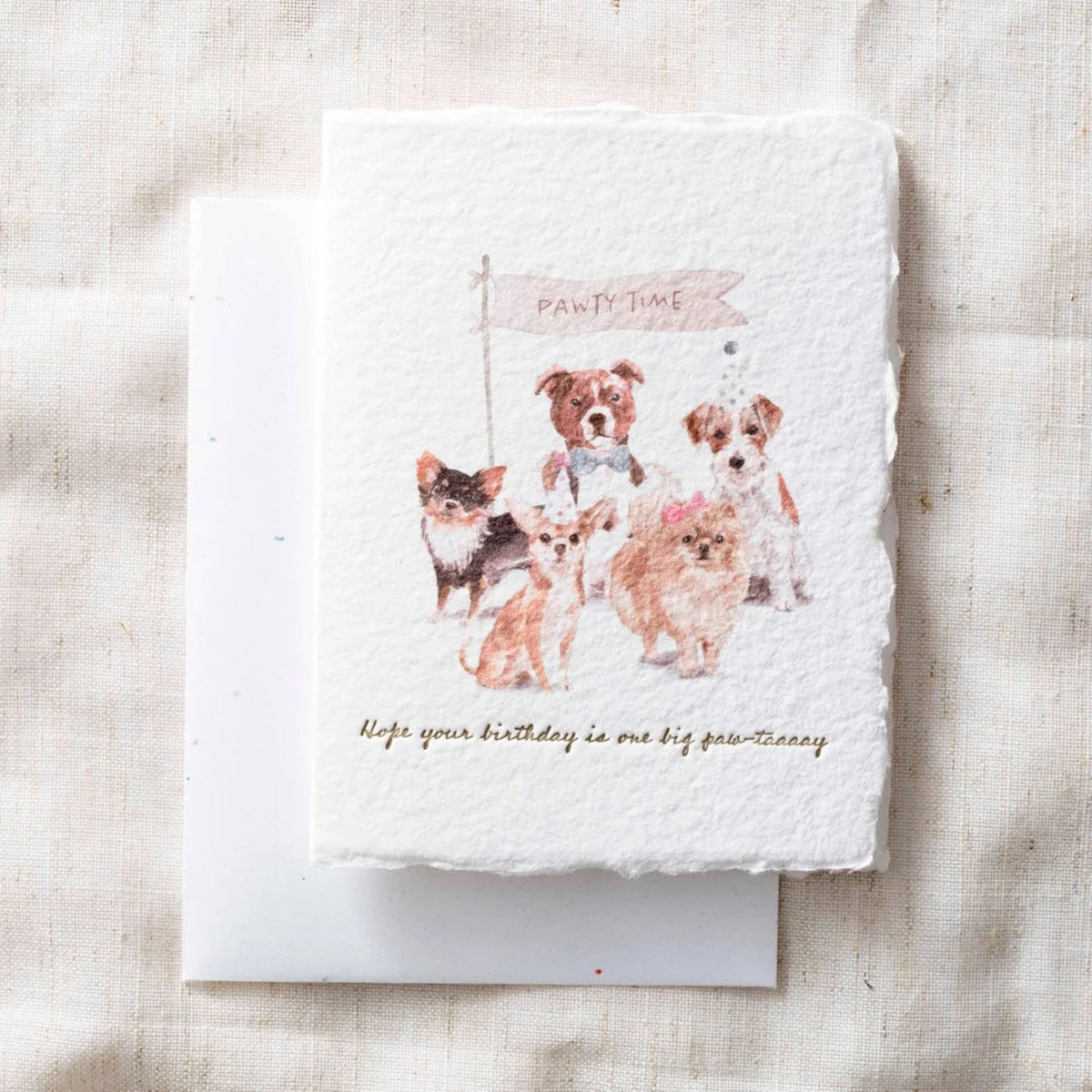 birthday paw tay dogs eco friendly greeting card_1