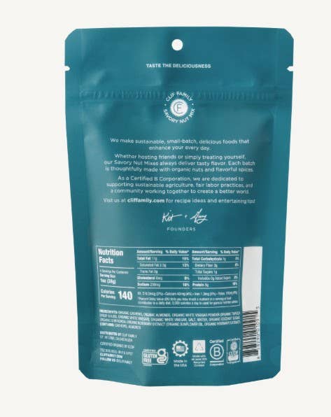 Organic Salt & Vinegar Mixed Nuts - Gluten Free