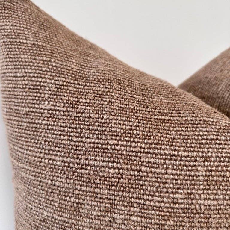 bloom home inc - Co. Alora Heavy Woven Linen – Havane: 24″ x 24″