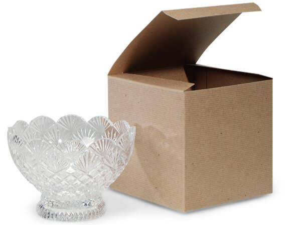 Nashville Wraps - Recycled Brown Kraft Gift Boxes: 50 Pack / 9x9x5"