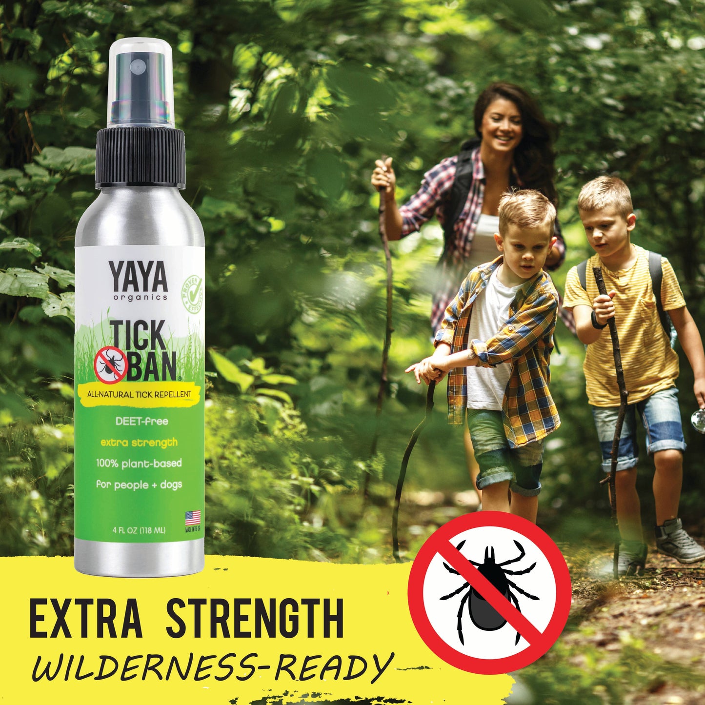 YAYA Organics - Tick Ban All-Natural Tick Repellent - 4 oz.