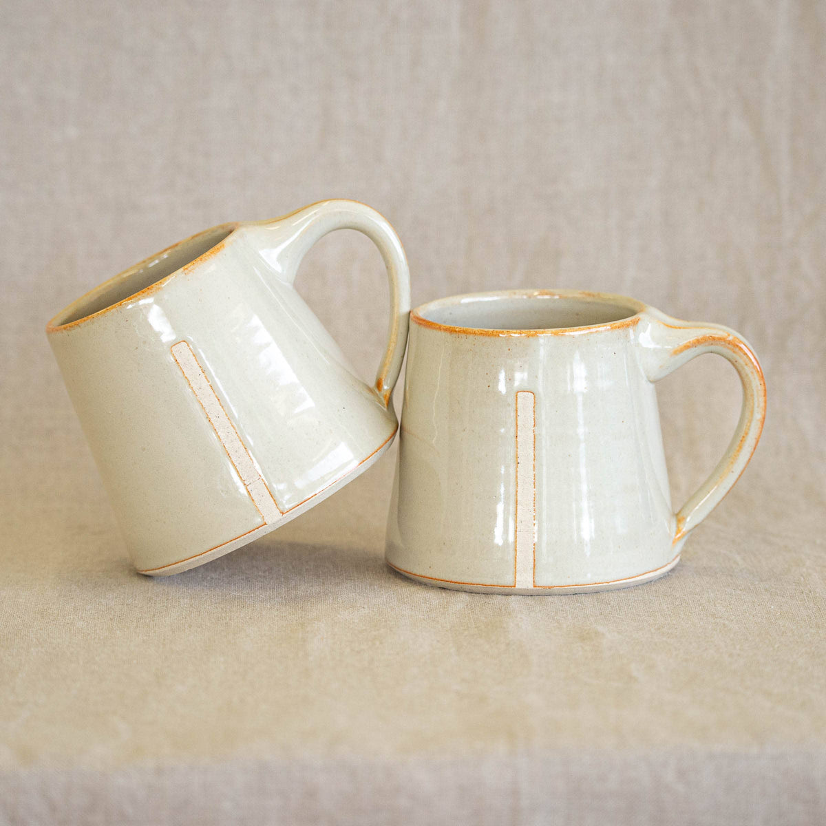 ZZIEE Ceramics - Handmade Ceramic Mug in Glossy Cream