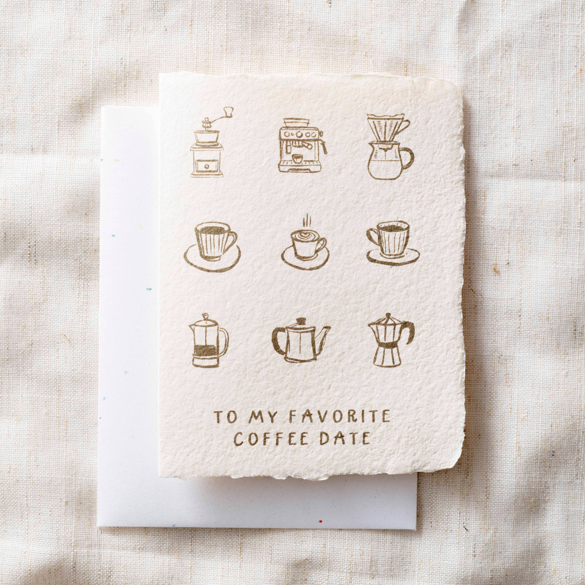 coffee date love friendship eco friendly greeting card_1