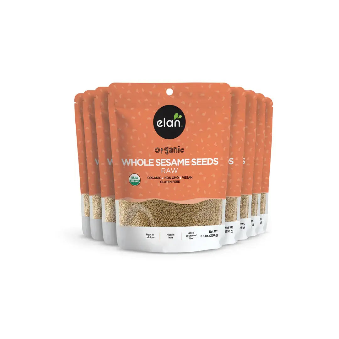 Elan - Elan Organic Whole Sesame Seeds, Snacks, Gluten Free (9 oz)