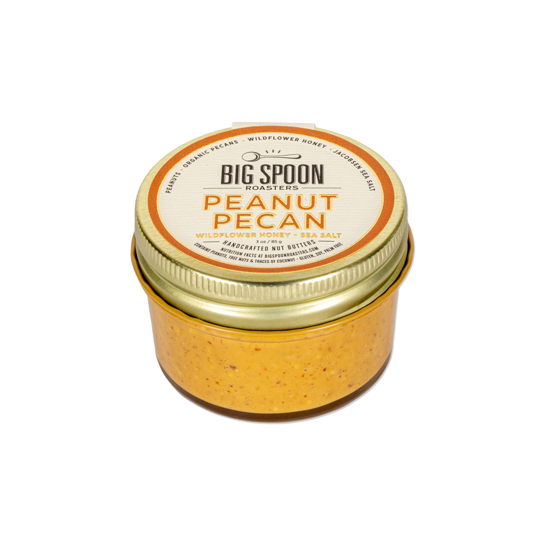 Big Spoon Roasters - Peanut Pecan Butter with Wildflower Honey: 3oz Jar