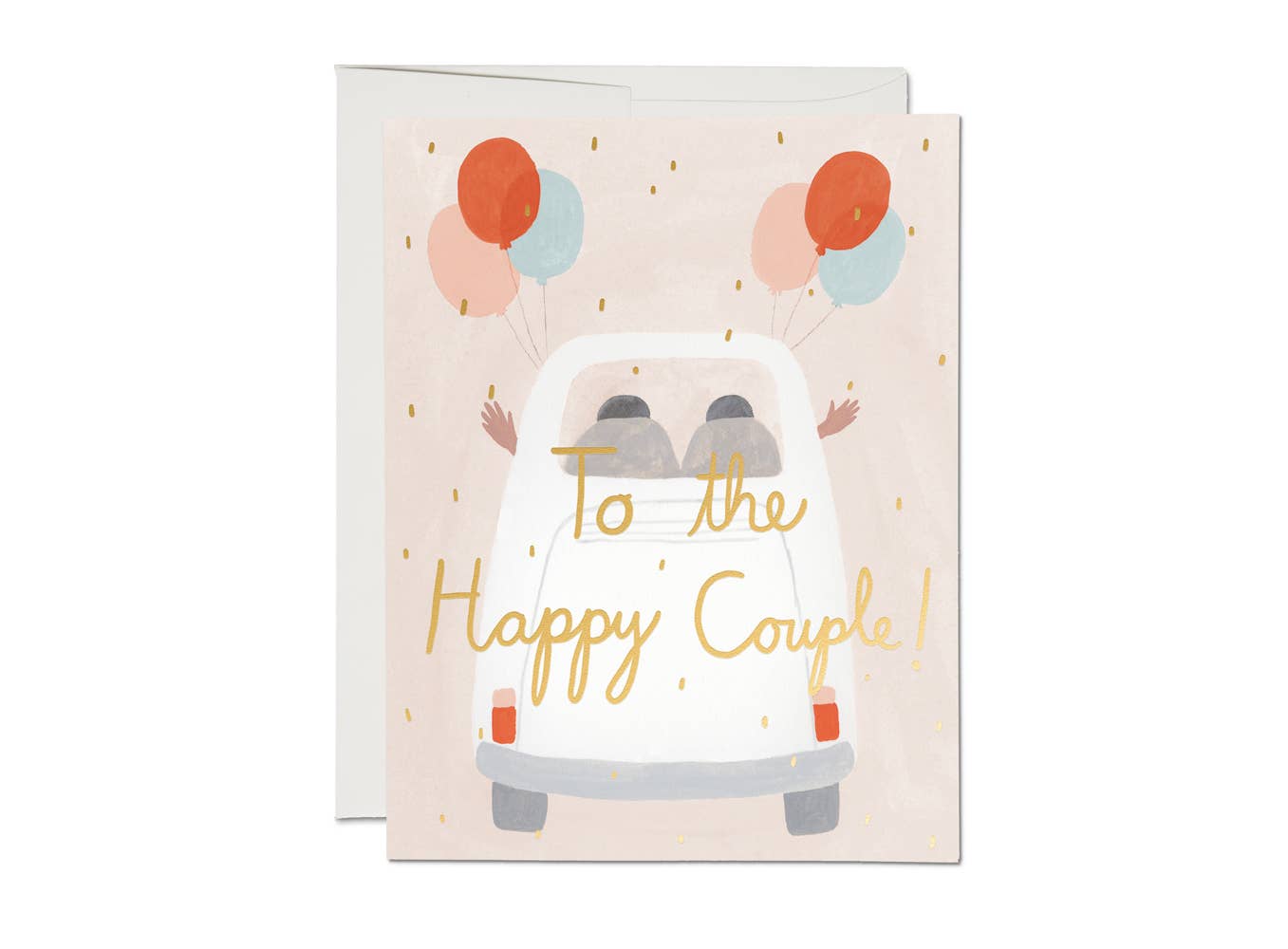 Away They Go wedding greeting card Red Cap Cards