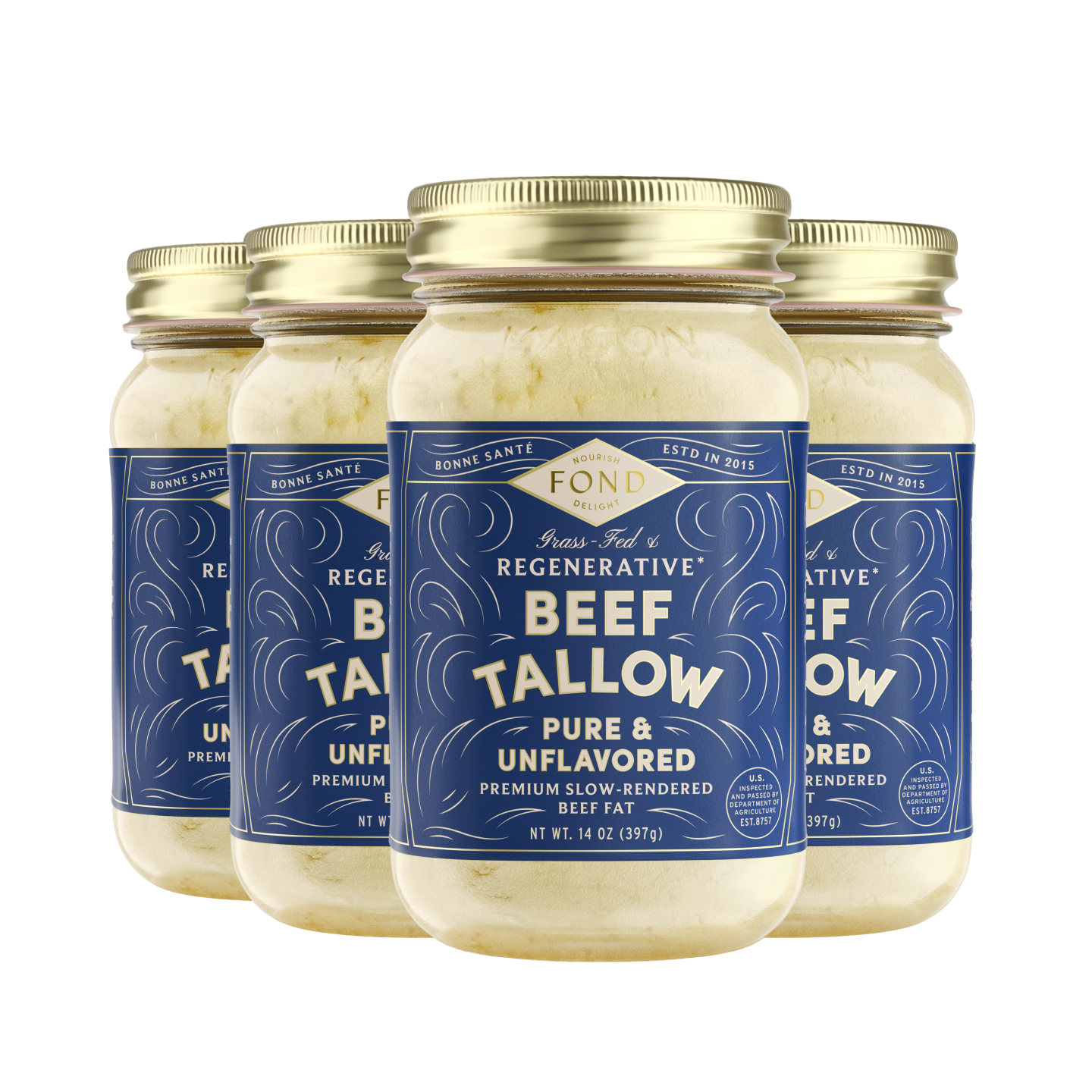 Fond Regenerative - Pure & Unflavored Regenerative Beef Tallow 14oz