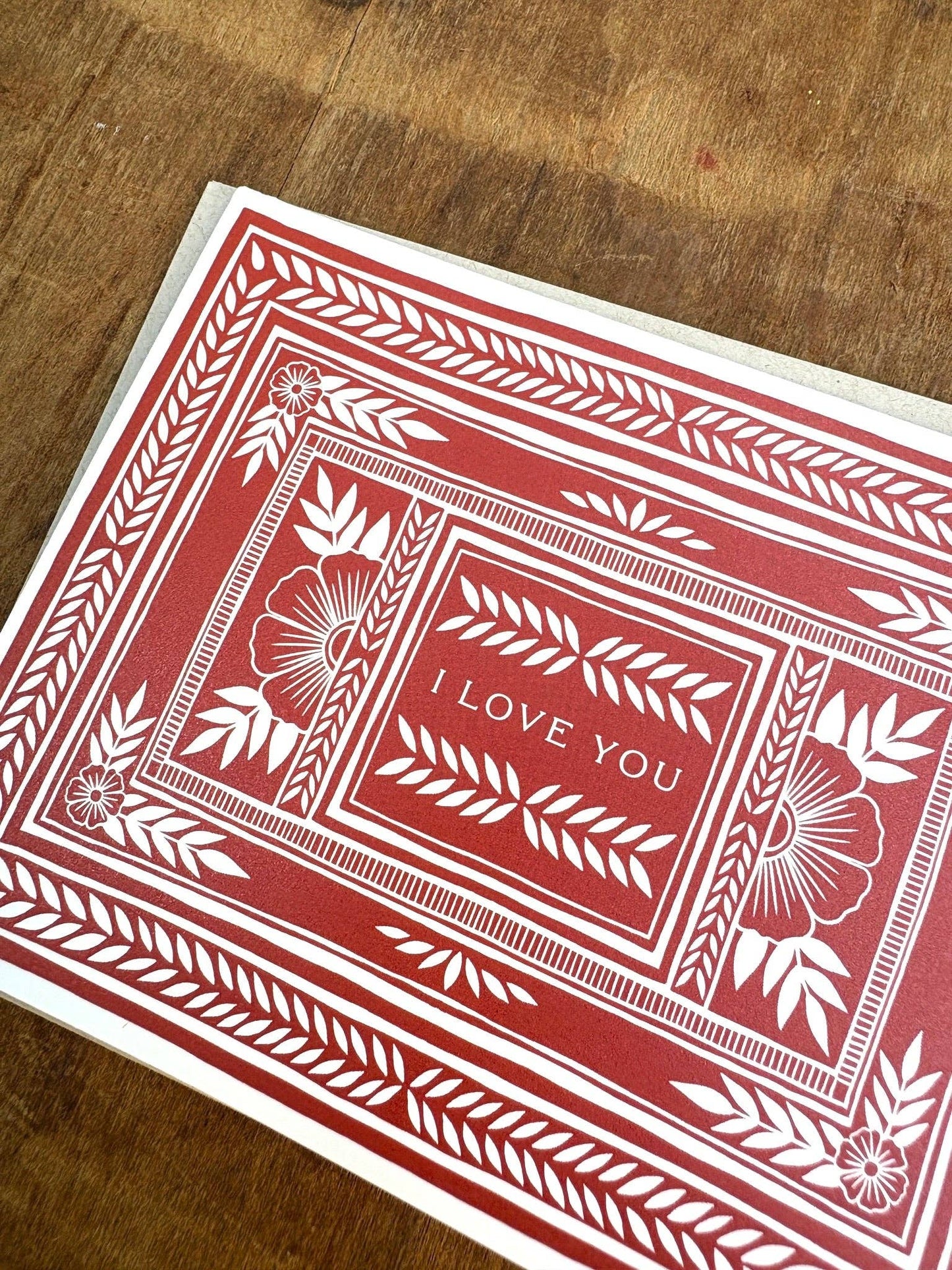 Greeting Card "I Love You,"