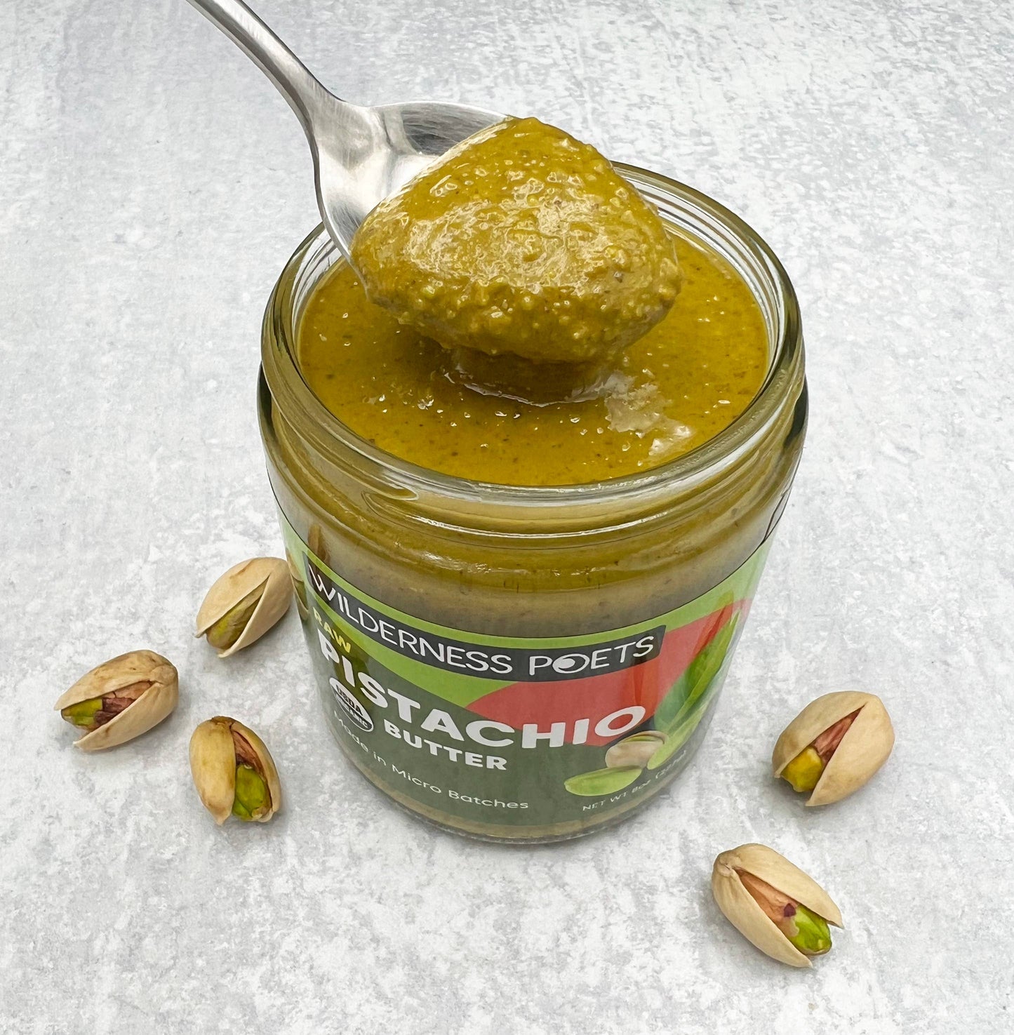 Pistachio Butter, Raw - Organic (8 oz)