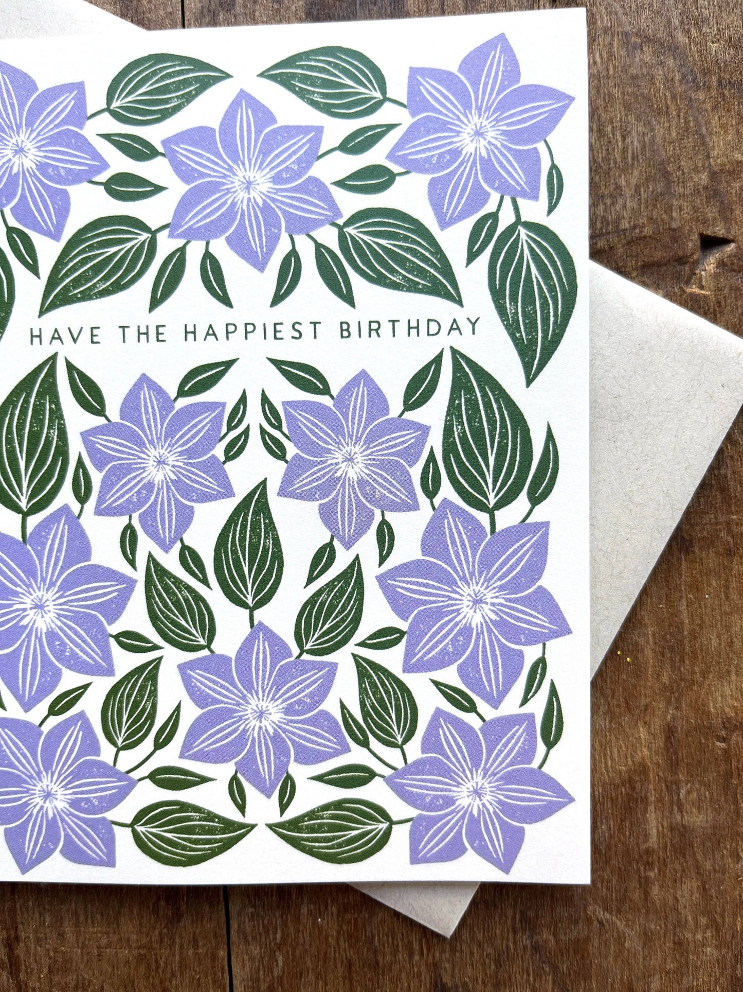 "Have the Happiest Birthday" Greeting Card: Single Card