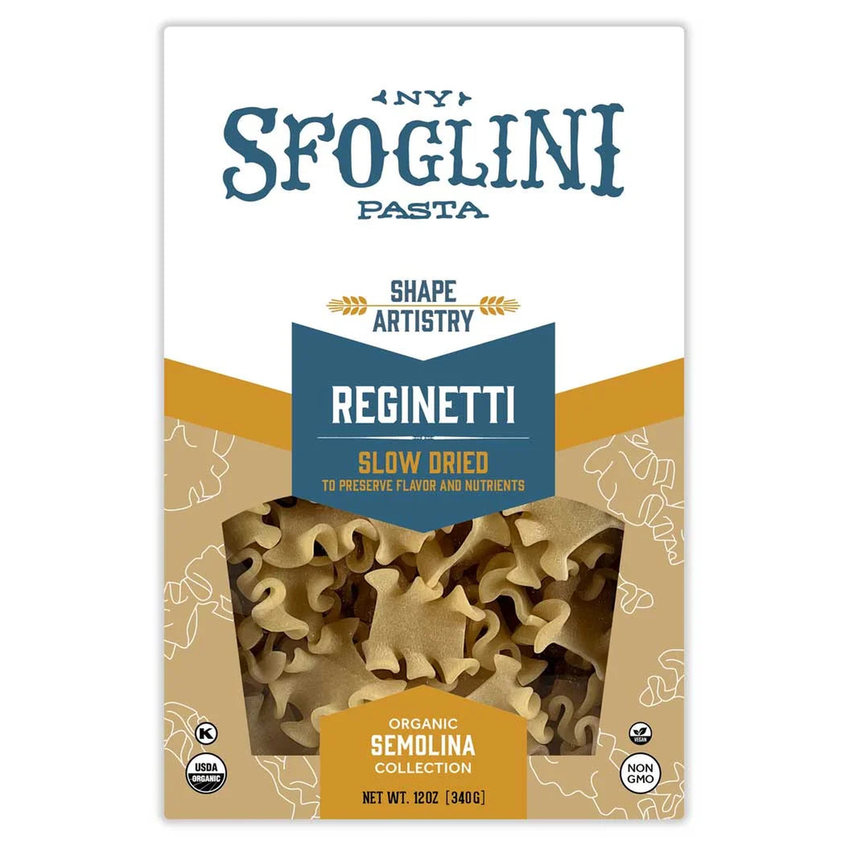 durum semolina pasta reginetti organic_1