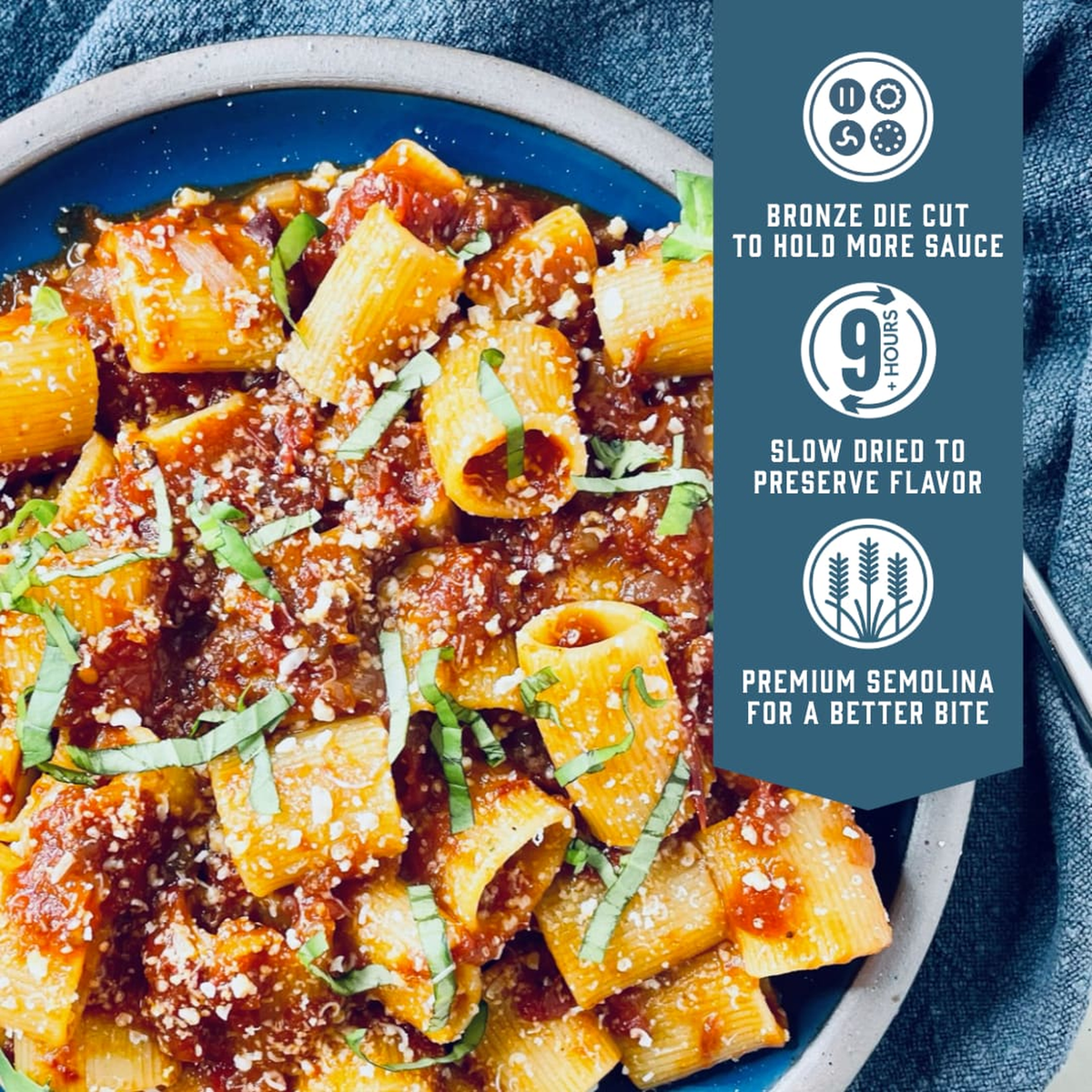 durum semolina pasta rigatoni organic_7