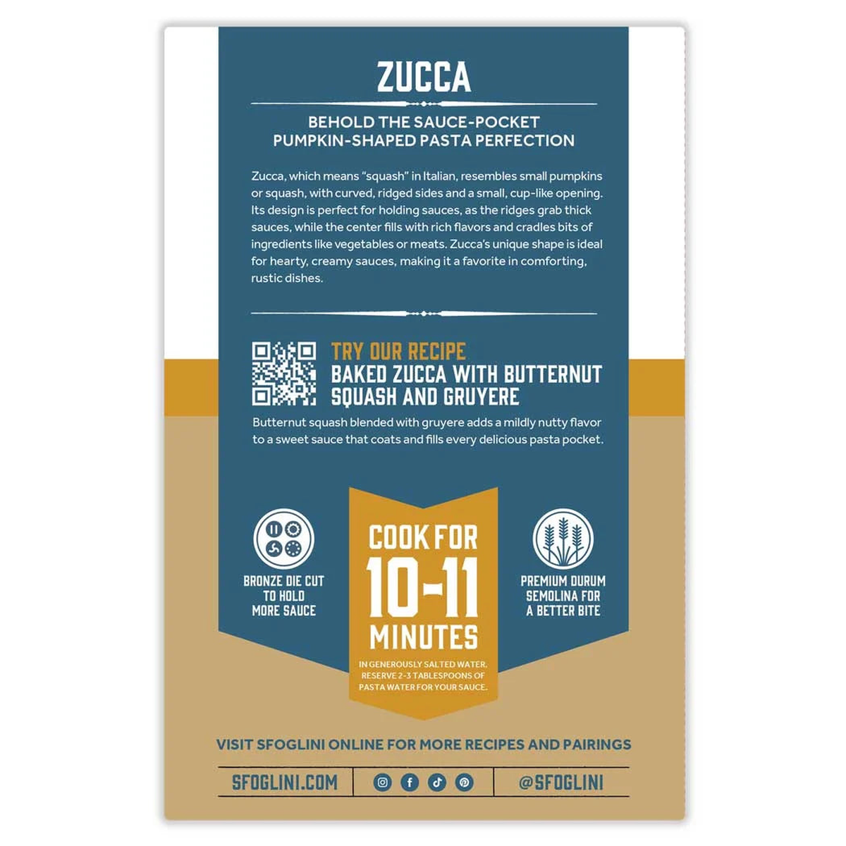 durum semolina pasta zucca organic_2